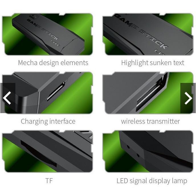 4K Game Stick Game Console Wireless Gamepad M8 64 Gb Hdmi Tv Retro Vid