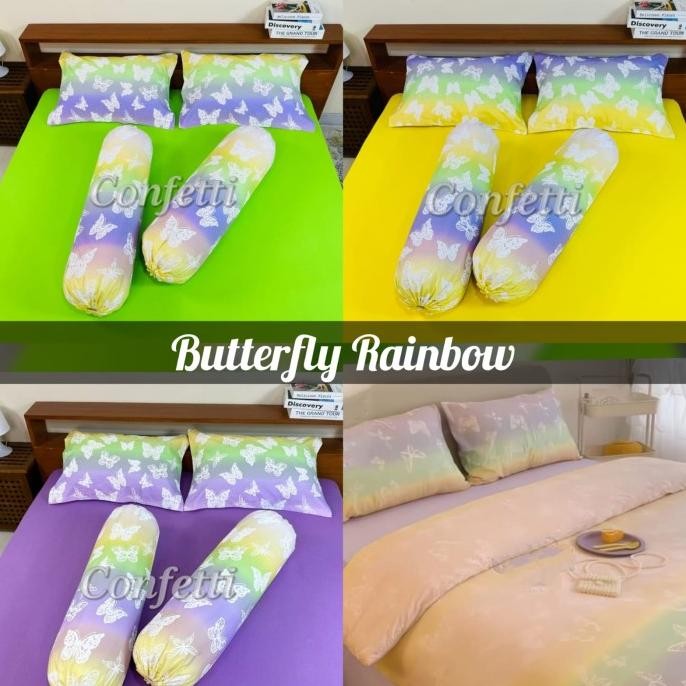 sprei kaos confetti (sprei+sarbagul motif)