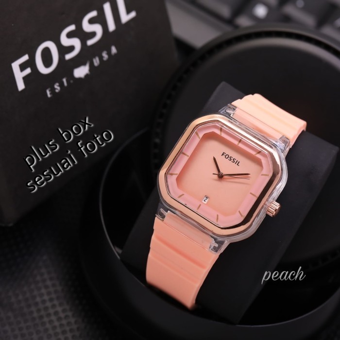 Jam Tangan Wanita Fossil Kota Karet Free Box