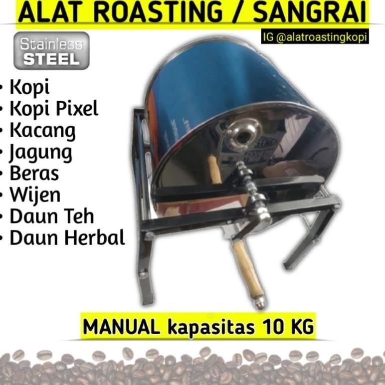 Selen Coffee Roaster Alat Roasting Kopi Alat Sangrai Kopi Roaster Kopi Manual 10 Kg