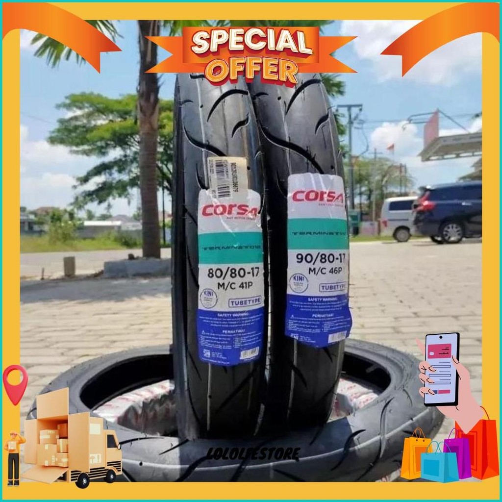 Ban Corsa Terminator 90/80 & 80/80 - 17 Ban Tubetype (Non Tubeless) Sale