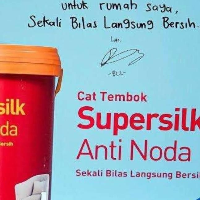 TERBARU - Cat tembok anti noda, lenkote Supersilk galon