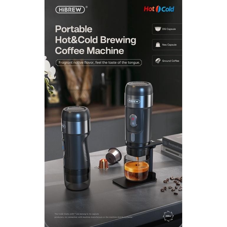 Selen Nankeen Shop - Hibrew Coffe Maker Portable/Hibrew Nanopresso Coffee Maker Portable 3 In 1 15 B