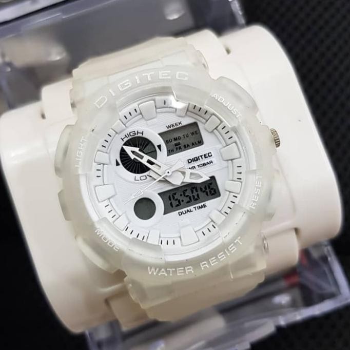 Jam Tangan Wanita Digitec Dg2108T Original Dg 2108T Putih