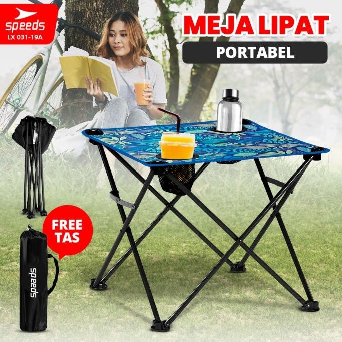 SPEEDS Meja Outdoor Indoor Lipat Folding Table Meja Lipat 031-19