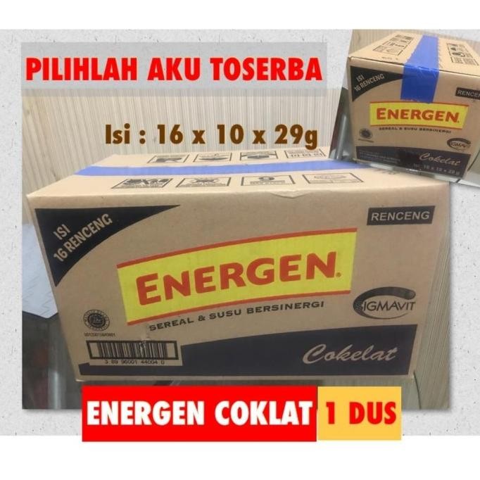 

Energen COKELAT COKLAT Renceng 29gr x 10 Sachet (HARGA 1 DUS)