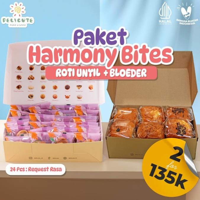 

PROMO BUNDLING 1 BOX ROTI UNYIL DELICUTE BUN + 1 BOX BLOEDER