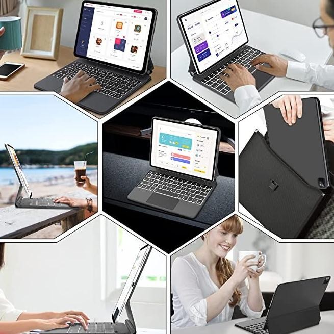 Floating Magic Keyboard Case Ipad Air 4 Air 5 Ipad Pro 11 Ipad M1 M2