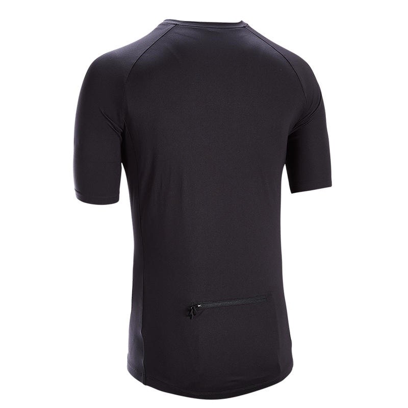 Decathlon Btwin Jersey Sepeda Men Essential Bla - 8569821