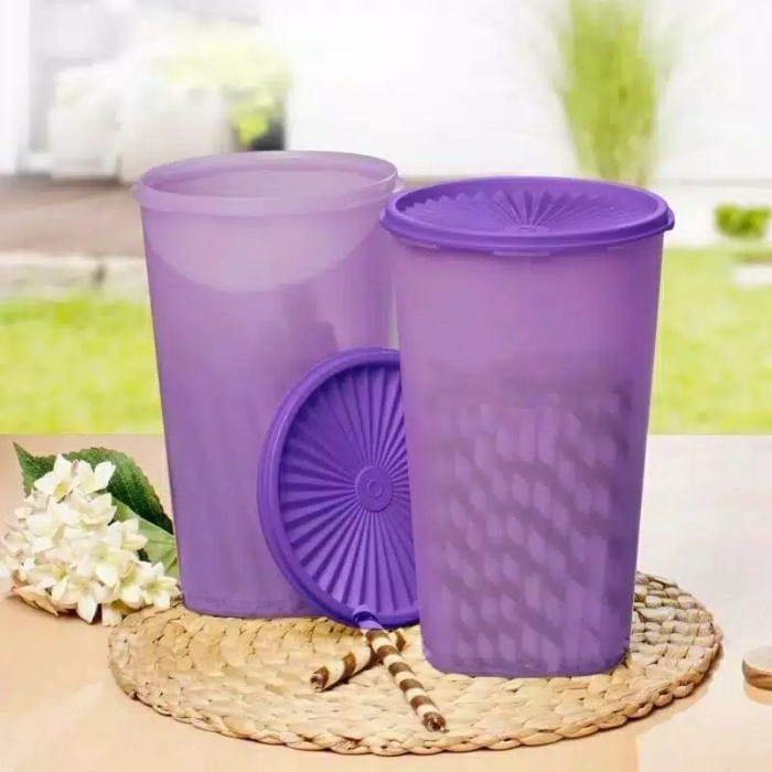 Toples tupperware snack keeper ungu