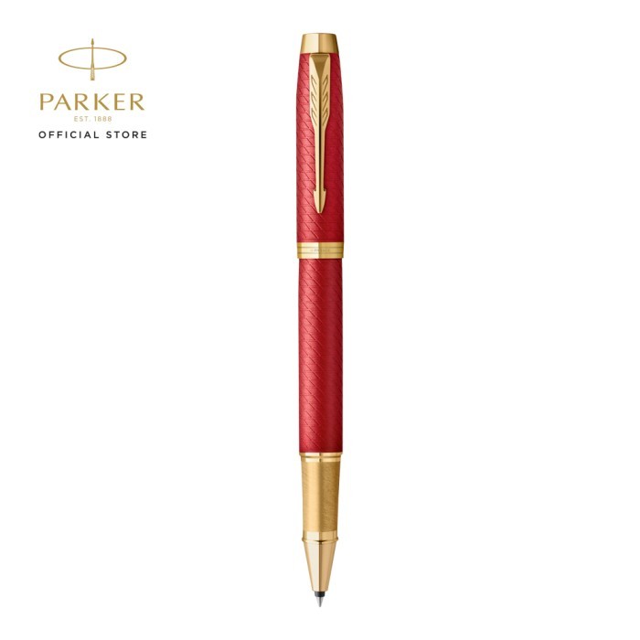 

Ready Parker IM Premium Red Gold Trim Rollerball