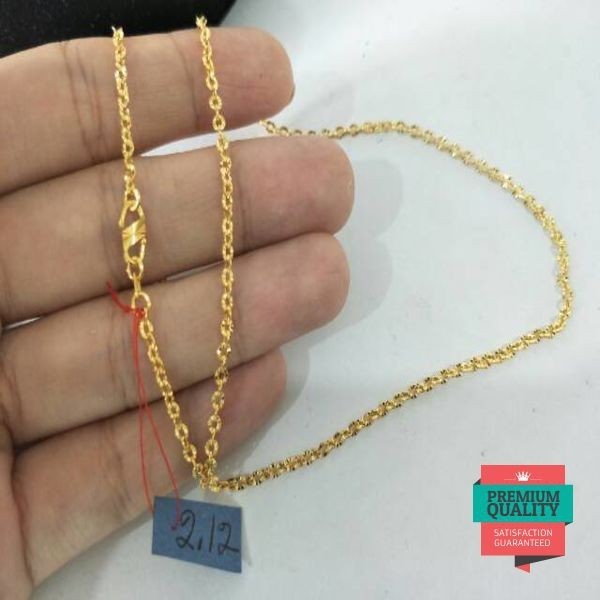 Grosir Kalung emas asli kadar 875 model fancy cristal 2 gram an Keren
