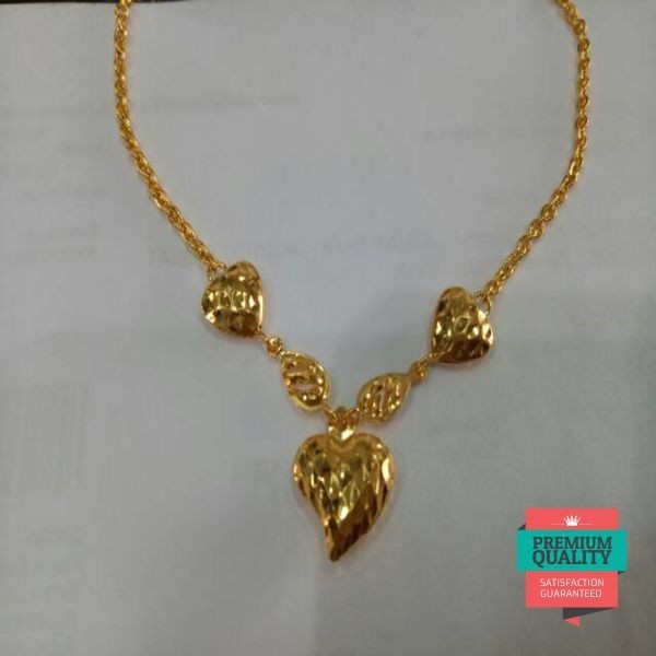 Promo Kalung emas asli kadar 875 model hati 3 gram Keren