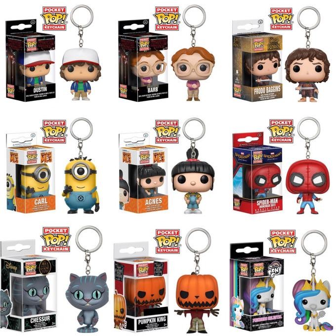 FUNKO POP Funko POP Keychain (Stranger Things, Minions, Agnes, Spiderman, LOTR)