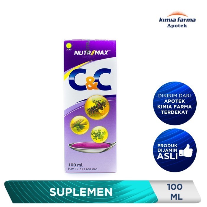 MURAH NUTRIMAX C & C SIRUP 100 ML / OBAT HERBAL BATUK FLU / KIMIA FARMA