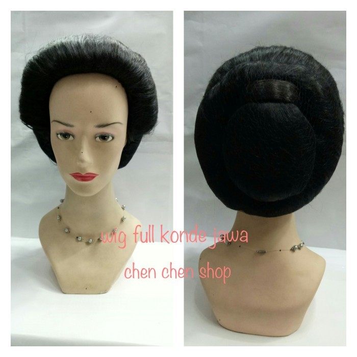 wig sanggul modern/wig sudah dengan sasakan sanggul