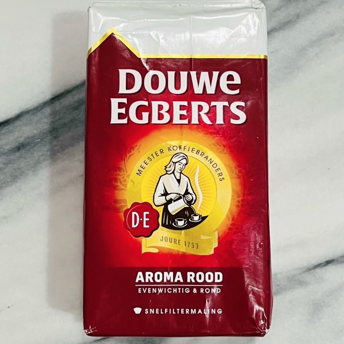 

Kopi bubuk asli Belanda 500gr, Douwe Egberts Aroma Rood