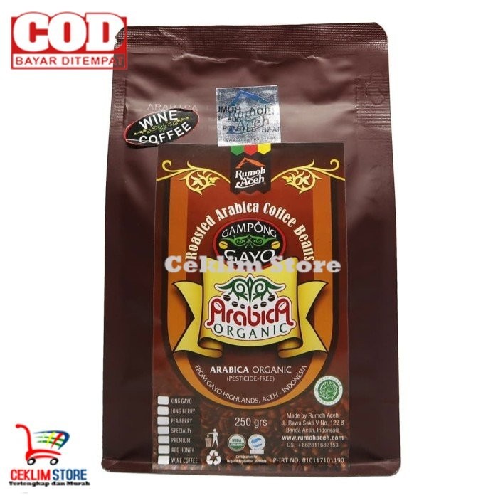 

Wine Coffee Arabika Gayo Kopi Aceh Rumoh Aceh Kopi Luwak 250gr