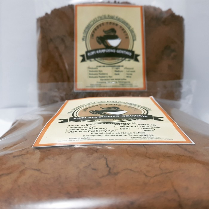 

kopi bubuk robusta natural petik merah 1kg asli Temanggung