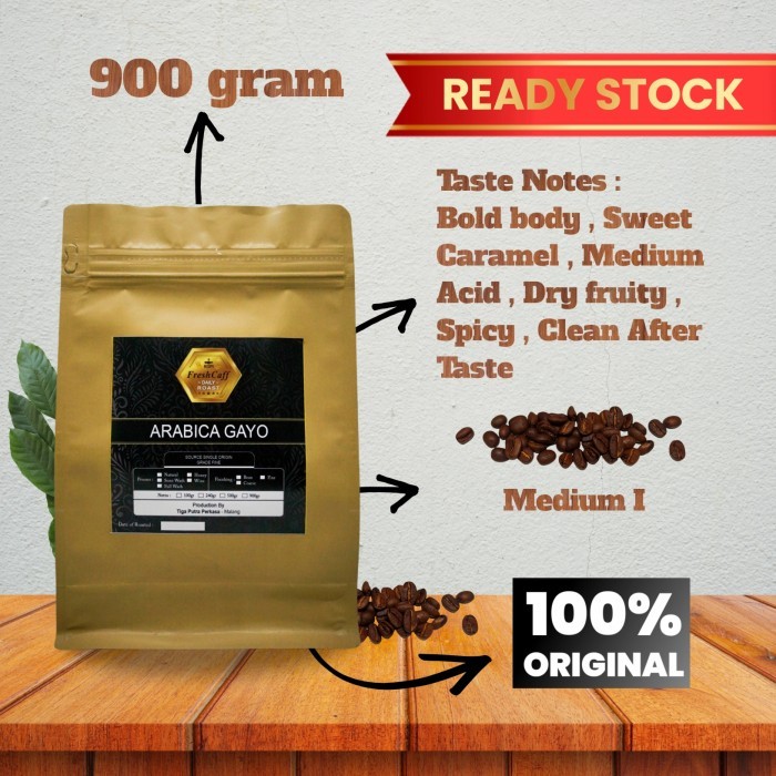 

Kopi Arabica Gayo Murah 1 kg (netto 900 gram)