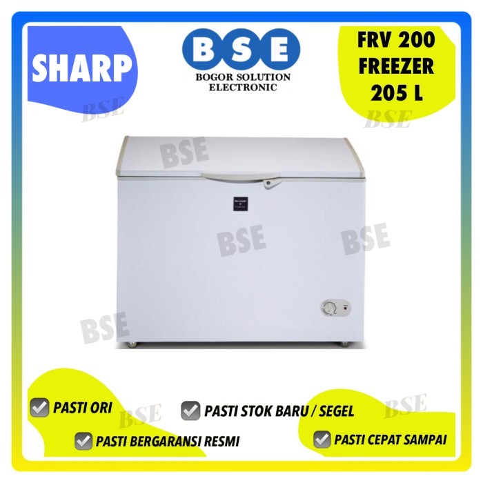 FREEZER SHARP FRV200 KAPASITAS 205 LITER // SHARP FRV-200 FREEZER