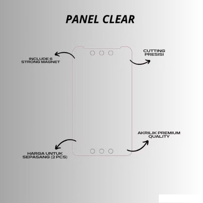 

BEST SELLER PANEL CLEAR FOR M200 PANEL AKRILIK TRANSPARAN TERMURAH