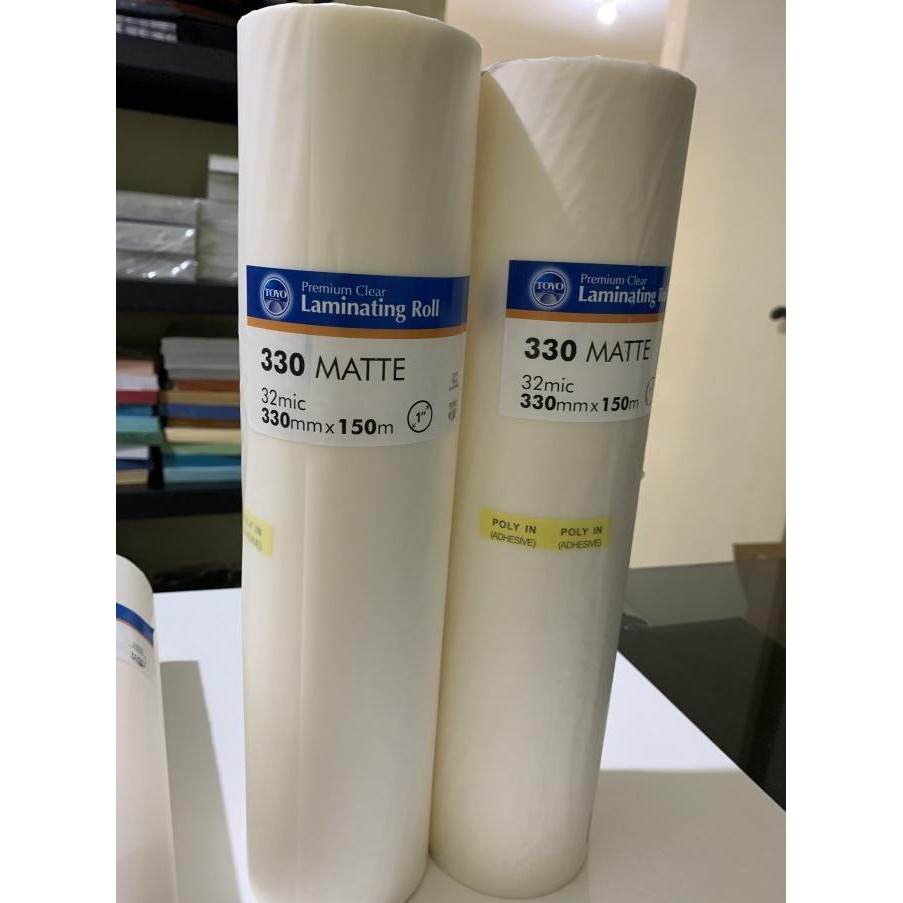 

BEBAS ONGKIR - Plastik laminating roll Doff/Matte 330mm tebal 32micron