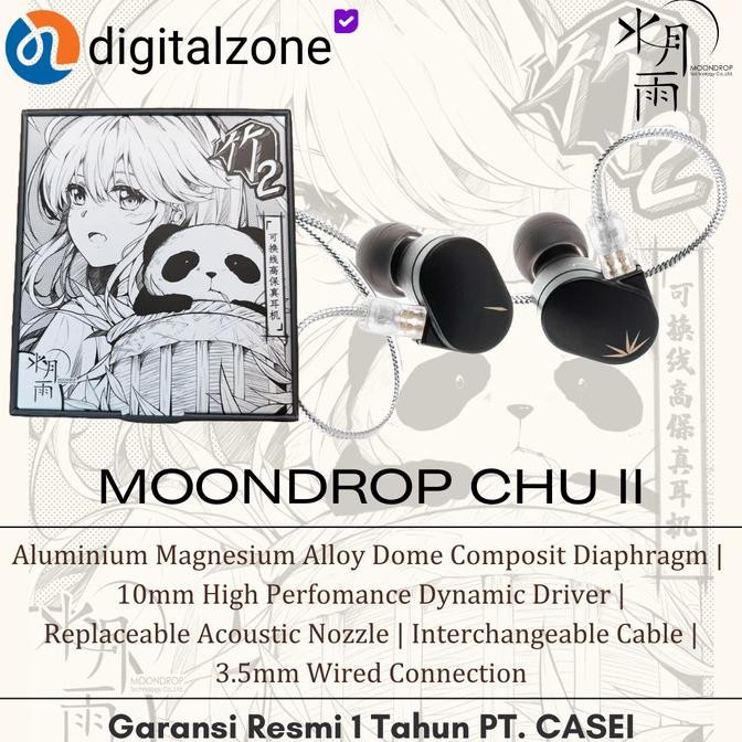 MOONDROP CHU II IEM GARANSI RESMI CASEI - MOONDROP CHU 2 1911T