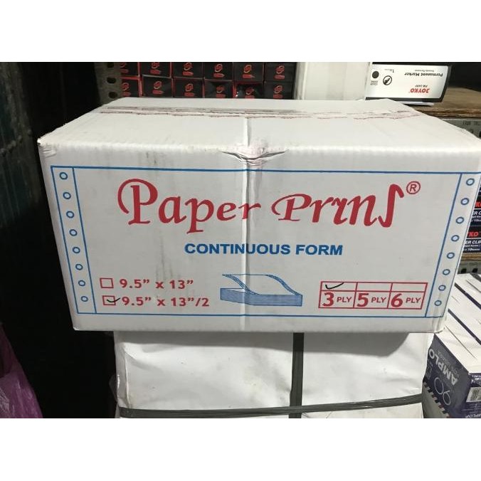 

NEW Kertas Continuous Form Paper Pryns 9.5 x 13/2 3 ply