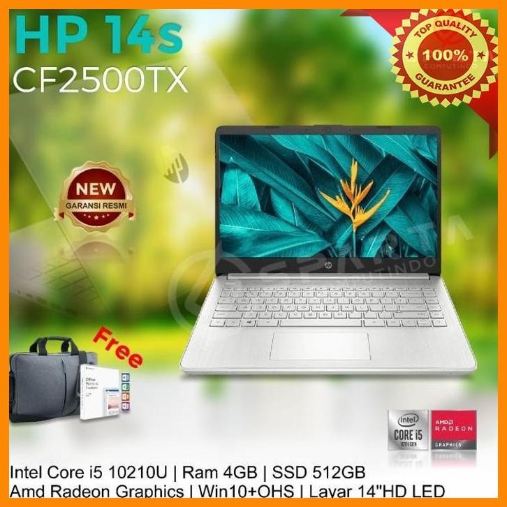 (CVS) LAPTOP HP 14S CF2500TX CORE I5 GEN 10 RAM 4 GB RADEON 630 NEW