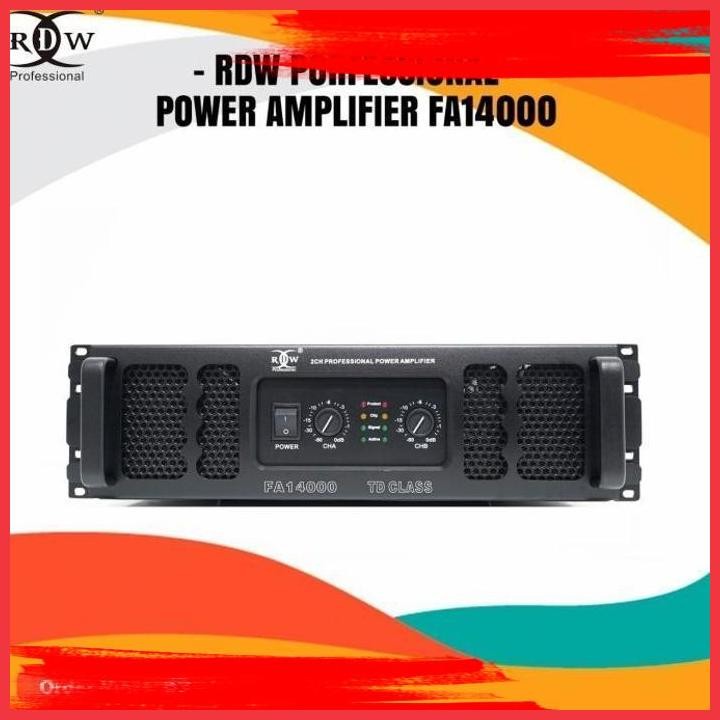 (SOU) POWER AMPLIFIER 2 CHANNEL FA14000 / FA 14000 RDW PROFESSIONAL