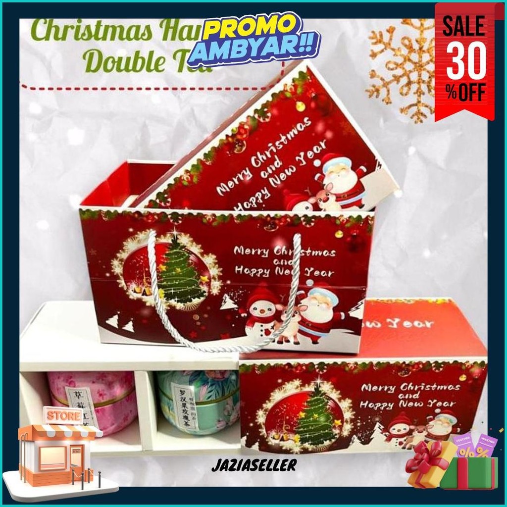 

Christmas Hampers Natal / Christmas Gift Kado Natal Duo Varian Tea Murah