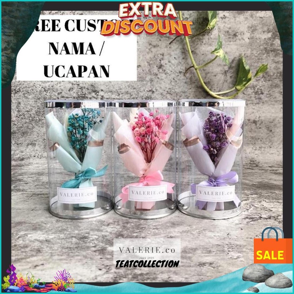 Buket Tabung Mika Mini Gold Buket Wisuda Cewek Aesthetic Bucket Mini Gold Kado Semprotulation Kado W