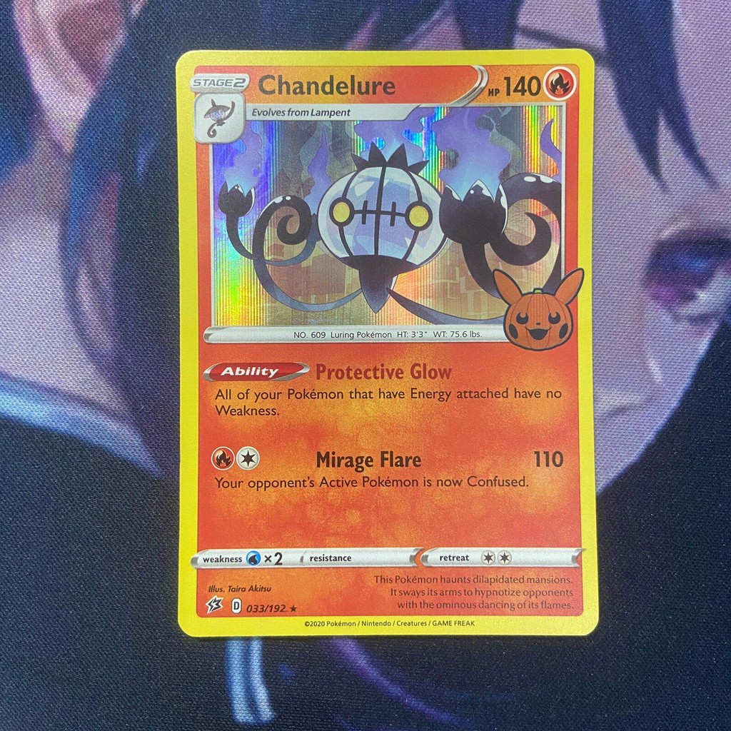 pokemon (EN) chandelure trick or trade -  033/192 - Holo Rare