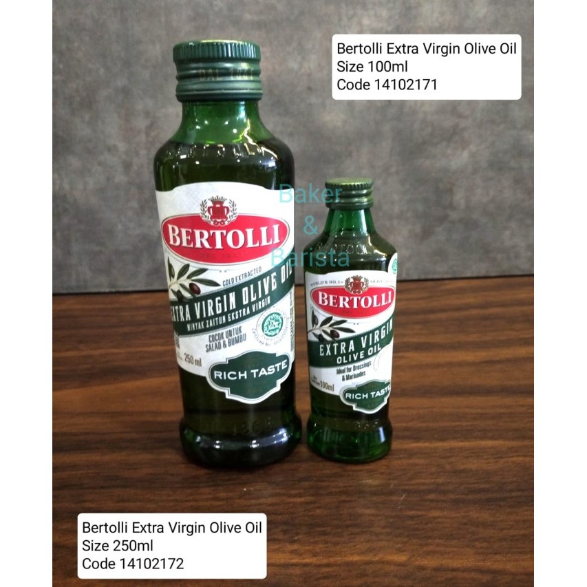 

TERBARU BERTOLLI EXTRA VIRGIN OLIVE OIL 100ML 250ML MINYAK ZAITUN EKSTRAVIRGIN