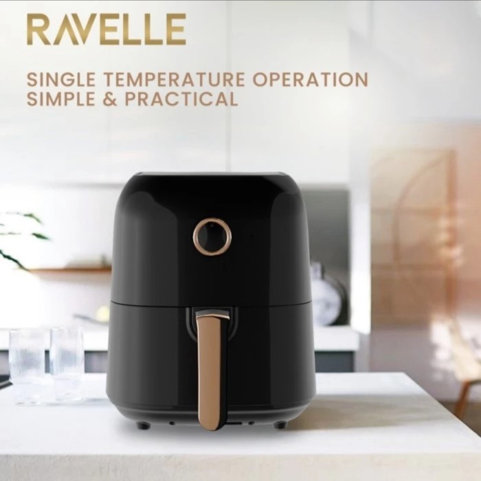 Air Fryer RAVELLE RAF 300 Penggorengan Tanpa Minyak 3 Liter Low Watt