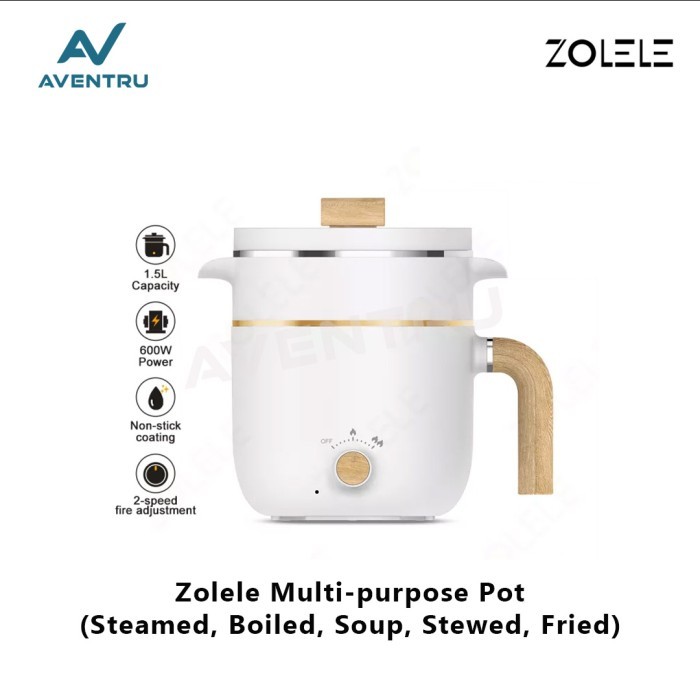$$$$] Zolele Panci Listrik Elektrik Multifungsi Warmer Steamer Cooker