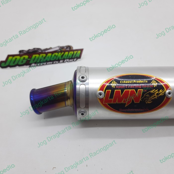 Hemat Lmn Slincer Knalpot 2Tak Almu Ujung Titanium Original Lmn Thailand