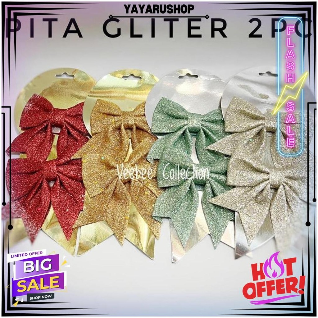 

Pita Gliter 2Pc 422 423/ Pita Hampers /Pita Hias Pohon Natal/Mainan Natal D Best Seller