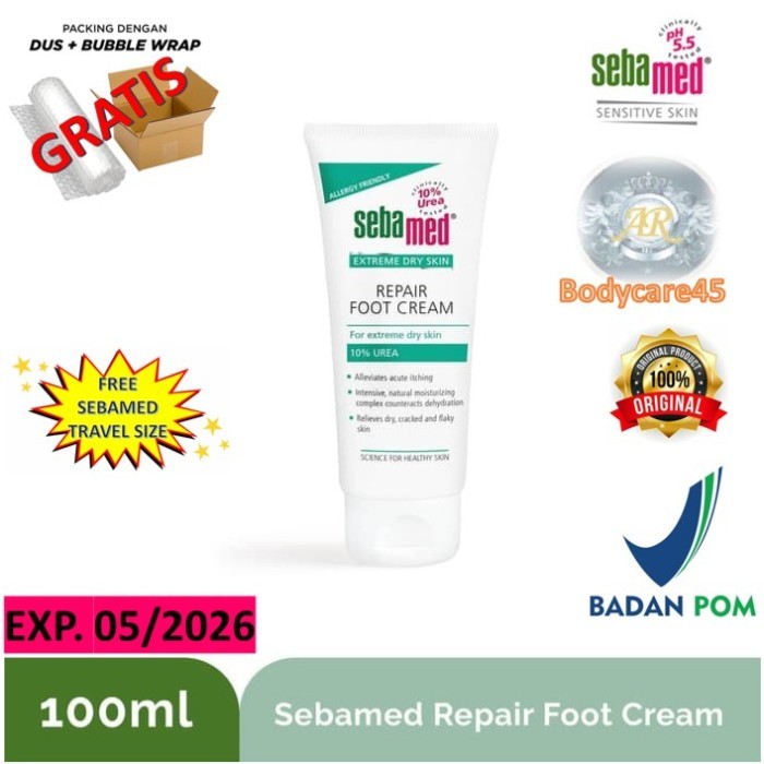 Kaemp - Sebamed Repair Foot Cream Urea 10% 100 Ml