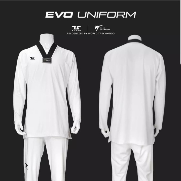 Tusah EVO UNIFORM New Taekwondo dobok WT approved seragam terbaru