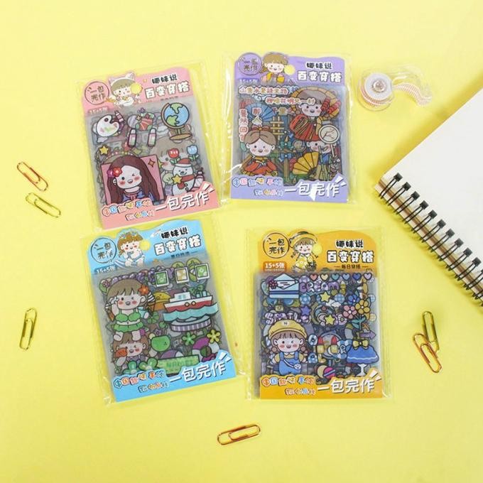 

TERBARU - Namei Variety Outfits Series Flake Stickers Set [CREATIV]