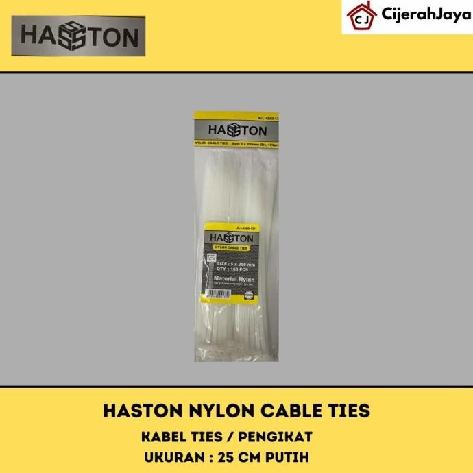 

PROHEX Cable Ties 25 cm PUTIH Hasston Kabel Tie Pengikat Strap 250 mm