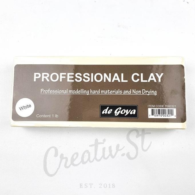 

De Goya Professional Clay 1lb White Brown