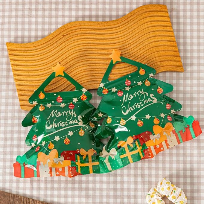 

JHK Plastik Ziplock Natal Kantong Permen Natal 3D Murah Goodie Bag Santa Tebal Merry Christmas Tas Kantong Kue Plastik Natal Snowman Murah Grosir