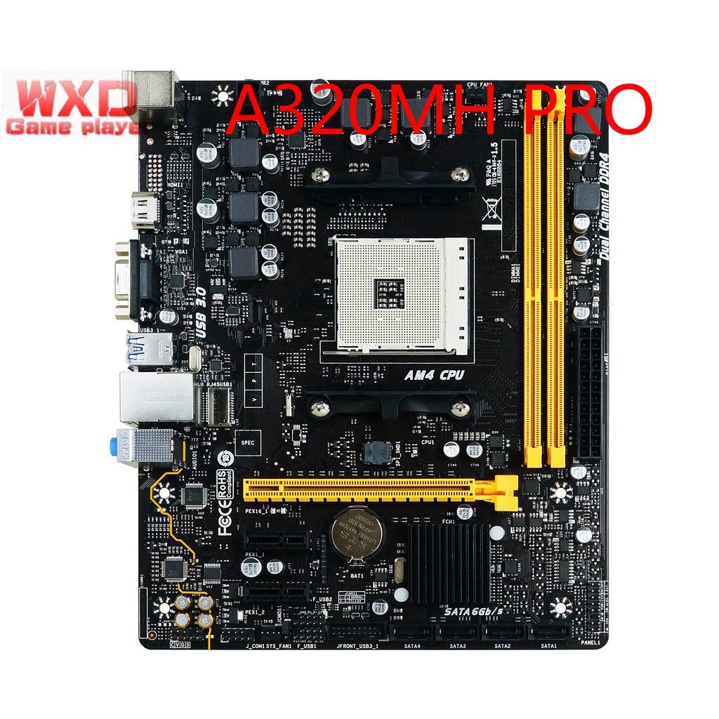 Chipset Biostar A320MH PRO A320 Bekas Antarmuka AM4 Motherboard PC Desktop Micro-ATX |ZWZsdrcw|