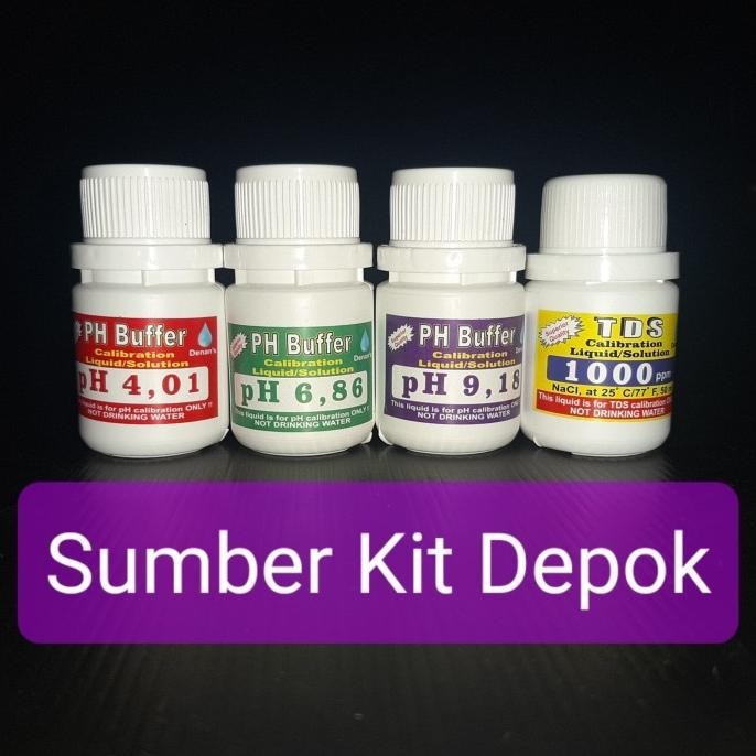 [Cod] Paket Lengkap Cairan Kalibrasi Ph Dan Tds Meter Calibration