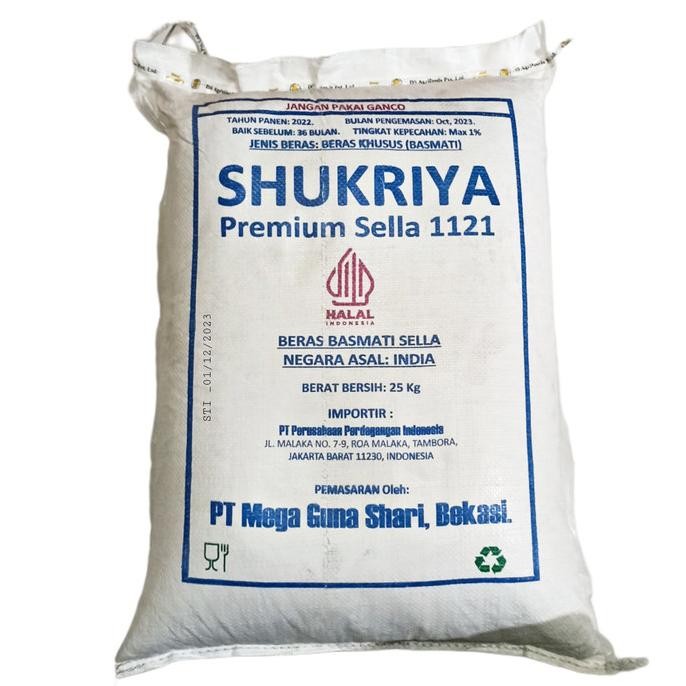 

Beras Basmati Sukriya 25kg - Khusus Instant H24ID