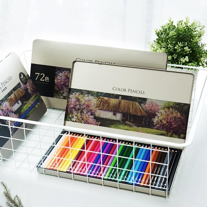 Deli Pensil Warna Premium /  High-grade Oil Pencil Color Pensil Warna Minyak 72 Warna 6568