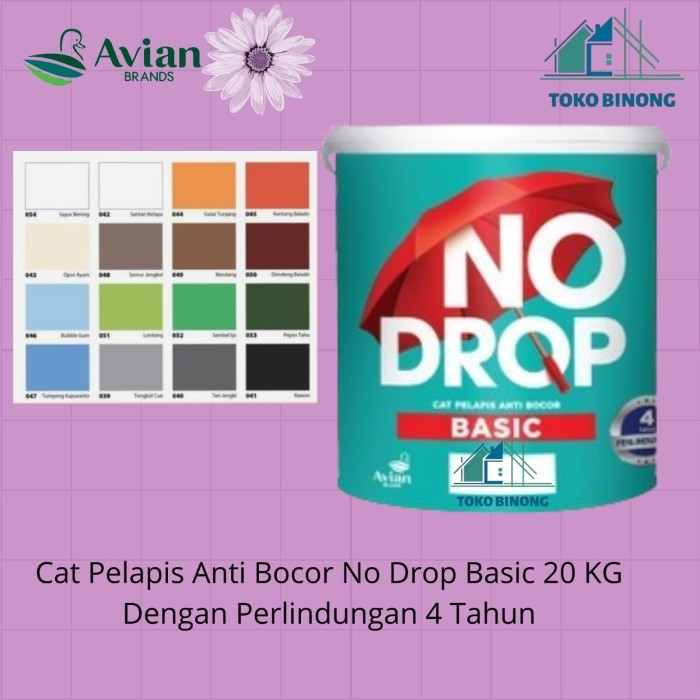 Cat Tembok Luar No Drop Basic Pelapis Anti Bocor Waterproofing 20 KG